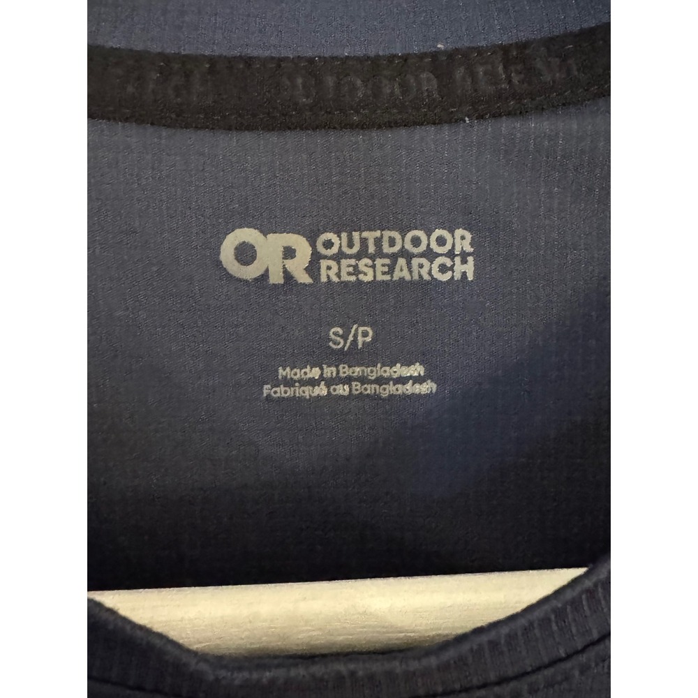 Outdoor Research Mens Echo T-Shirt Navy Blue Performance Size Small - Picture 3 of 5